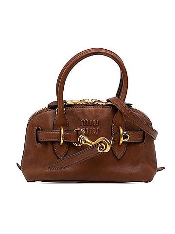 Miu Miu Mini Nappa Aventure Satchel (view 1)