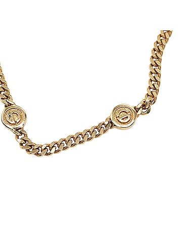 Dior Gold Plated CD Logo Chain Necklace (view 1)