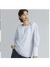 Everlane 100% Cotton Stripes Blue White Long Sleeve Top Size 10 - photo 12