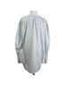 Everlane 100% Cotton Stripes Blue White Long Sleeve Top Size 10 - photo 2