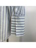 Everlane 100% Cotton Stripes Blue White Long Sleeve Top Size 10 - photo 8