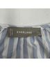 Everlane 100% Cotton Stripes Blue White Long Sleeve Top Size 10 - photo 4