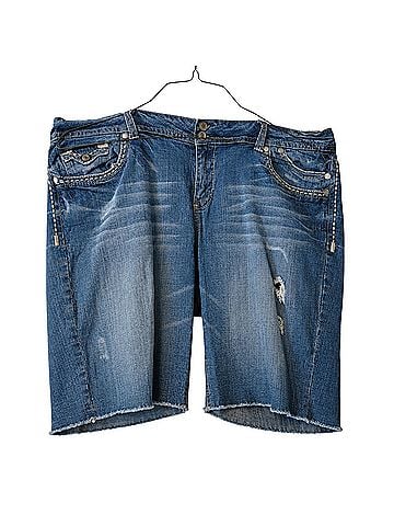 Hydraulic Denim Shorts (view 1)