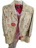 Apostrophe Floral Gold Red Green Blazer Size 12 - photo 1