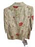 Apostrophe Floral Gold Red Green Blazer Size 12 - photo 2