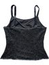 Cache 100% Silk 100% Acetate Solid Black Blue Purple Sleeveless Silk Top Size 6 - photo 2