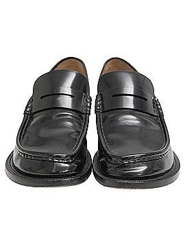 Loewe Loewe Terra Kitten-Heel Penny Loafers in Black Leather (view 2)