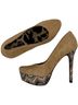 Jessica Simpson Chevron-herringbone Brown Heels Size 9 1/2 - photo 9