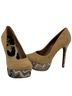 Jessica Simpson Chevron-herringbone Brown Heels Size 9 1/2 - photo 2