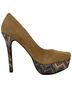 Jessica Simpson Chevron-herringbone Brown Heels Size 9 1/2 - photo 13