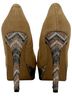 Jessica Simpson Chevron-herringbone Brown Heels Size 9 1/2 - photo 8
