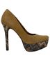Jessica Simpson Chevron-herringbone Brown Heels Size 9 1/2 - photo 3