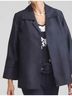 Chico's 100% Polyester Blue Jacket Size 16 - photo 8