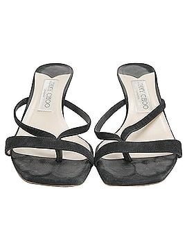 Jimmy Choo Jimmy Choo Maelie Thong Sandals in Black Suede (view 2)