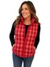Lands' End 100% Polyester Plaid Red White Blue Vest Size M - photo 1