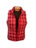 Lands' End 100% Polyester Plaid Red White Blue Vest Size M - photo 2