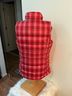 Lands' End 100% Polyester Plaid Red White Blue Vest Size M - photo 5