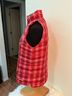 Lands' End 100% Polyester Plaid Red White Blue Vest Size M - photo 6