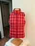 Lands' End 100% Polyester Plaid Red White Blue Vest Size M - photo 7