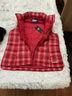 Lands' End 100% Polyester Plaid Red White Blue Vest Size M - photo 8