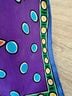 Echo 100% Silk Purple Yellow Blue Silk Scarf One size - photo 4