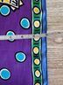 Echo 100% Silk Purple Yellow Blue Silk Scarf One size - photo 5