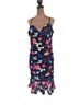 Guess 100% Polyester 8% Spandex 92% Nylon Floral Black Multi Color Cocktail Dress Size 14 - photo 1