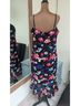 Guess 100% Polyester 8% Spandex 92% Nylon Floral Black Multi Color Cocktail Dress Size 14 - photo 5