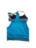 Nike Solid Stripes Blue Gray Two Piece Swimsuit Size L - photo 2