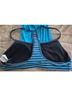 Nike Solid Stripes Blue Gray Two Piece Swimsuit Size L - photo 10