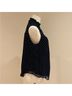 FRAME Denim 100% Viscose Polka Dots Blue White Sleeveless Blouse Size S - photo 7
