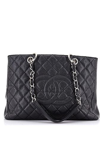 Chanel Grand Shopping Tote Quilted Caviar (view 1)