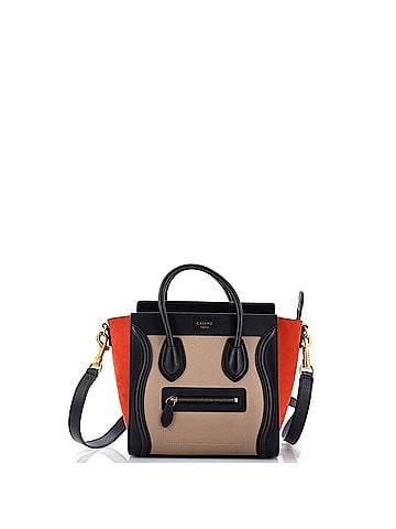 Céline Tricolor Luggage Bag Leather Nano (view 1)