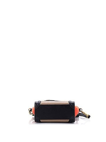Céline Tricolor Luggage Bag Leather Nano (view 2)