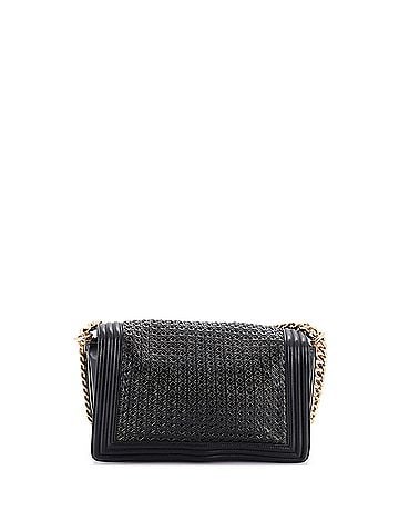 Chanel Boy Flap Bag Braided Sheepskin Old Medium (view 2)
