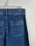 Free People 100% Cotton Solid Blue Jeans Size 28 - photo 9