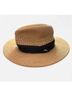 Tommy Bahama 100% Straw Tan Black Sun Hat Size M - photo 4
