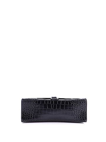 Balenciaga Hourglass Top Handle Bag Crocodile Embossed Leather Medium (view 2)