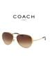 Coach Gold Brown Sunglasses One size - photo 1