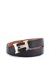 Hermès 100% Leather Black Constance Reversible Belt Leather Thin One size - photo 1