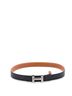 Hermès 100% Leather Black Constance Reversible Belt Leather Thin One size - photo 2