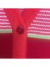 St. John Sport Stripes Red Pink Orange Green White Cardigan Size P (petite) - photo 4
