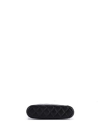 Chanel CC Dome Zip Clutch with Chain Quilted Caviar Small (view 2)
