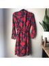J.Crew Floral Red Casual Dress Size 6 - photo 10