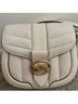 Coach 100% Nylon 100% Leather Solid White Ivory Shoulder Bag One size - photo 4