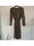J.Crew Leopard Print Tan Brown Casual Dress Size 6 - photo 7