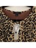 J.Crew Leopard Print Tan Brown Casual Dress Size 6 - photo 3
