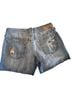 Ariat Aztec Or Tribal Print Blue Denim Shorts Size 27 waist - photo 2