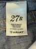 Ariat Aztec Or Tribal Print Blue Denim Shorts Size 27 waist - photo 5