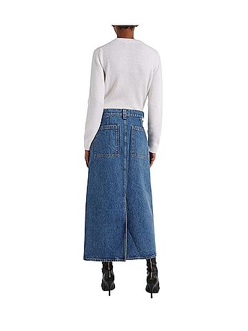 Khaite Genevieve Denim Skirt (view 2)